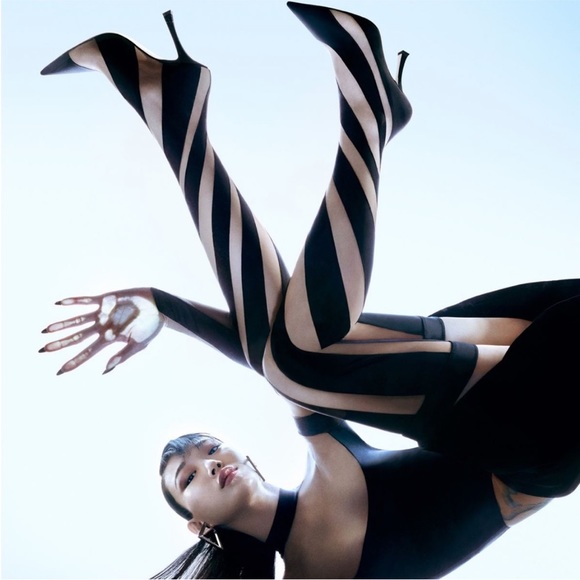 New JIMMY CHOO x Mugler over-the-knee sock boots 39 - Picture 6 of 12